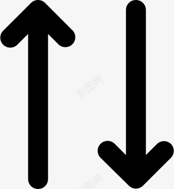 垂直交换箭头排序图标图标