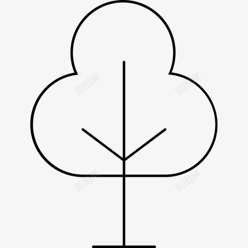 树植物学叶子图标svg_新图网 https://ixintu.com 叶子 树 植物 植物学 自然
