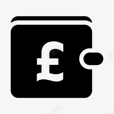 钱包英镑英国现金图标图标
