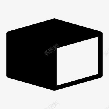 立方体盒子纸箱包装图标图标