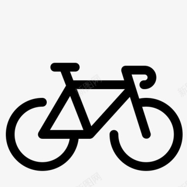 自行车骑行旅游图标图标