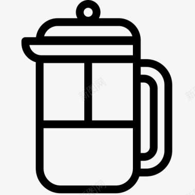 法国出版社咖啡咖啡因图标图标