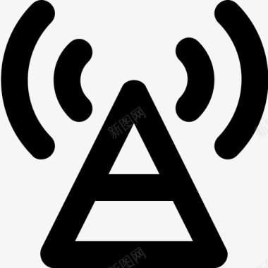 无线天线信号塔wifi图标图标