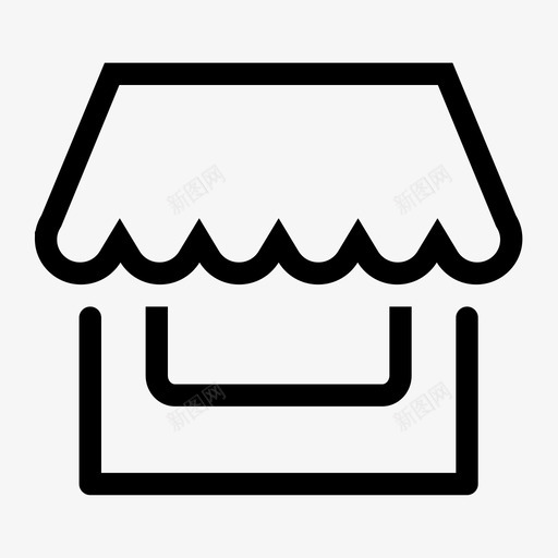 店铺-默认svg_新图网 https://ixintu.com 店铺-默认 icon_sjmr