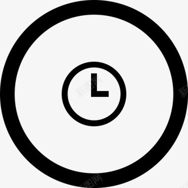 时钟时间圆圈中的图标2图标