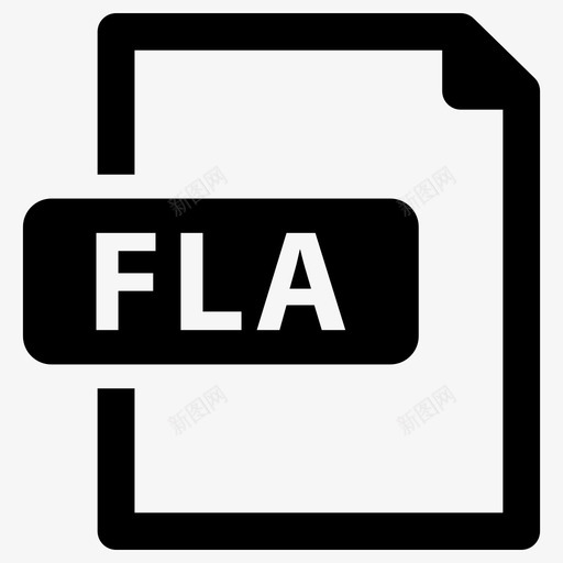 fla文件扩展名格式图标svg_新图网 https://ixintu.com fla文件 扩展名 文件格式 格式