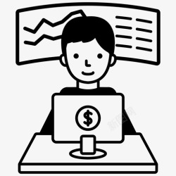 金融公司标志金融分析师金融公司专业人士图标高清图片