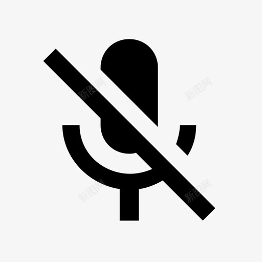 录音关闭svg_新图网 https://ixintu.com 录音关闭