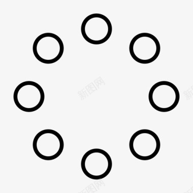 圆形抽象点圆图标图标