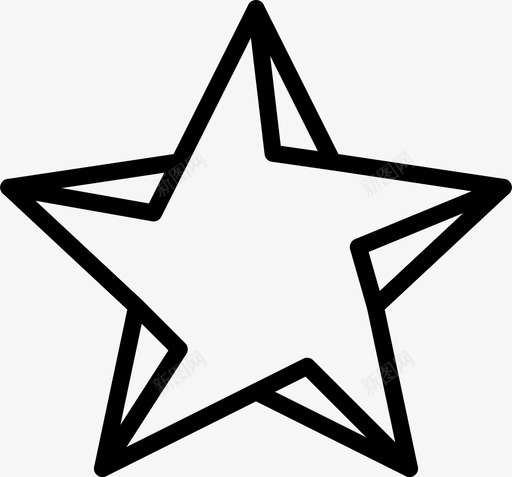 星形绘图窗体图标svg_新图网 https://ixintu.com smashicons几何体轮廓 几何体 形状 星形 窗体 绘图