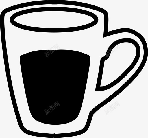 杯子咖啡饮料图标svg_新图网 https://ixintu.com 咖啡 杯子 茶 饮料