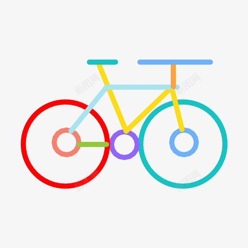 自行车交通工具旅行图标svg_新图网 https://ixintu.com 交通工具 旅行 自行车