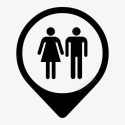 女人打针夫妇男人地图针图标高清图片