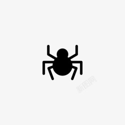 害虫蜘蛛特写蜘蛛机器人虫子图标高清图片