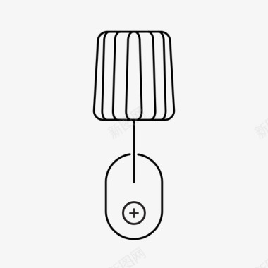灯具无线充电器卧室床头图标图标