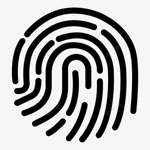 指纹锁安全图标svg_新图网 https://ixintu.com 安全 指纹 锁