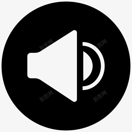音量音频音乐图标svg_新图网 https://ixintu.com 图表 声音 扬声器 音乐 音量 音量增大 音频