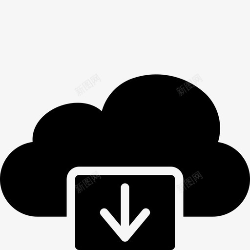 云端下方功能图标svg_新图网 https://ixintu.com icloud 下方 云功能实体 云端 功能