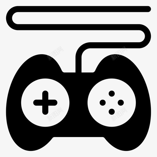 gamepad控制器设备图标svg_新图网 https://ixintu.com gamepad 媒体 控制器 搜索引擎优化营销字形图标第一卷 视频游戏 设备