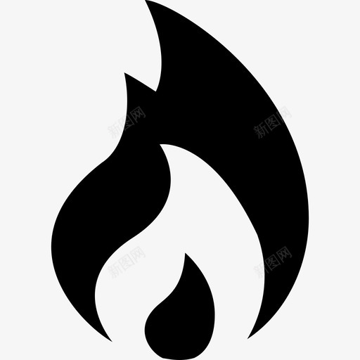 火焰燃烧热量图标svg_新图网 https://ixintu.com 温度 火焰 热量 燃烧
