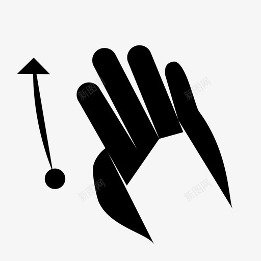 gesture_4f-swipe-upsvg_新图网 https://ixintu.com gesture_4f-swipe-up