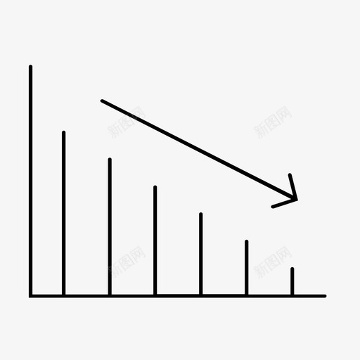 减少图表图表向下图表图标svg_新图网 https://ixintu.com 减少图表 向下图表 图表 折线图