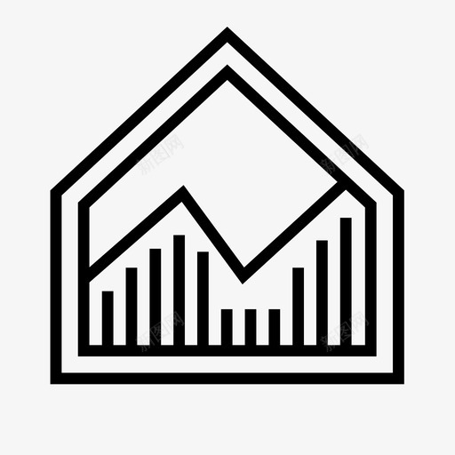 房地产分析图表增长图标svg_新图网 https://ixintu.com 图表 增长 房地产 房地产分析