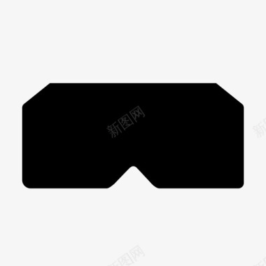 虚拟现实眼镜护目镜耳机图标图标