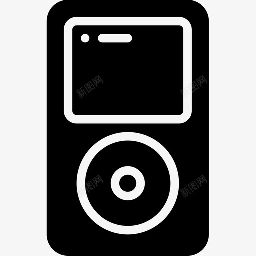 ipodclassicmp3图标svg_新图网 https://ixintu.com classic ipod mp3 复古科技 播放器 音乐