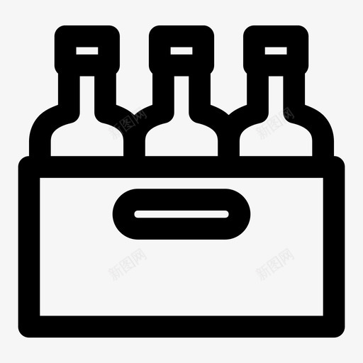 啤酒酒精瓶子图标svg_新图网 https://ixintu.com 供应商 啤酒 板条箱 瓶子 酒精