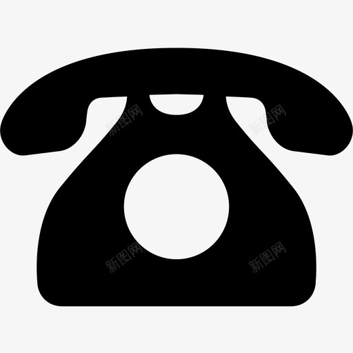 电话通讯复古图标svg_新图网 https://ixintu.com 复古 电话 通讯