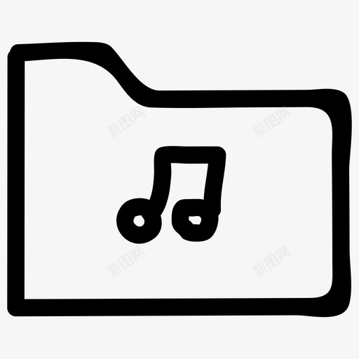 音乐文件夹音频文件图标svg_新图网 https://ixintu.com 图库 文件 音乐文件夹 音乐音频和视频手绘 音频