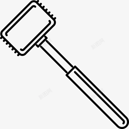 肉锤厨师烹饪图标svg_新图网 https://ixintu.com 厨师 厨房 厨房轮廓64x64 烹饪 肉锤