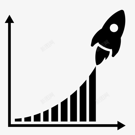增长图业务利润图标svg_新图网 https://ixintu.com 业务 利润 增长图 搜索引擎优化 火箭