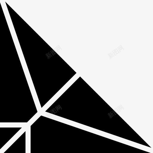 三角形绘图窗体图标svg_新图网 https://ixintu.com smashicons几何体实体 三角形 几何体 形状 窗体 绘图
