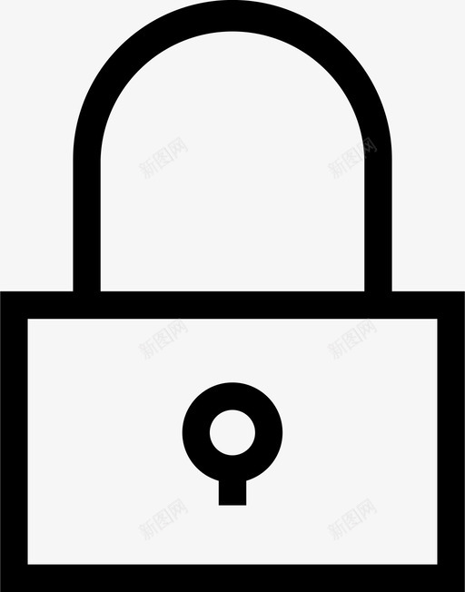 锁打开挂锁图标svg_新图网 https://ixintu.com 密码 打开 挂锁 线性包装 锁