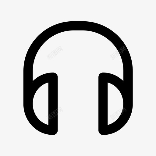 耳机音乐歌曲图标svg_新图网 https://ixintu.com 歌曲 耳机 音乐