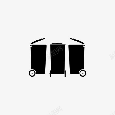 垃圾桶垃圾箱堆肥图标图标