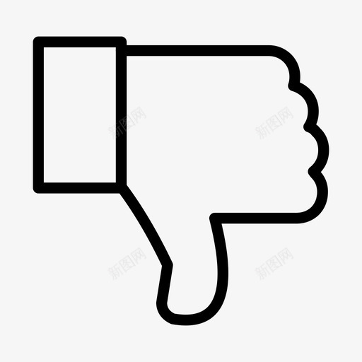 不像手拇指向下图标svg_新图网 https://ixintu.com 不像 手 拇指向下 用户界面