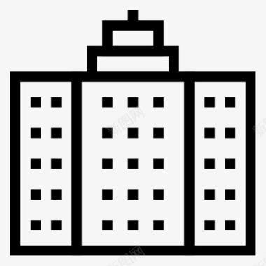 建筑住宅酒店图标图标