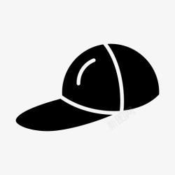 皮帽子帽子棒球帽衣服图标高清图片