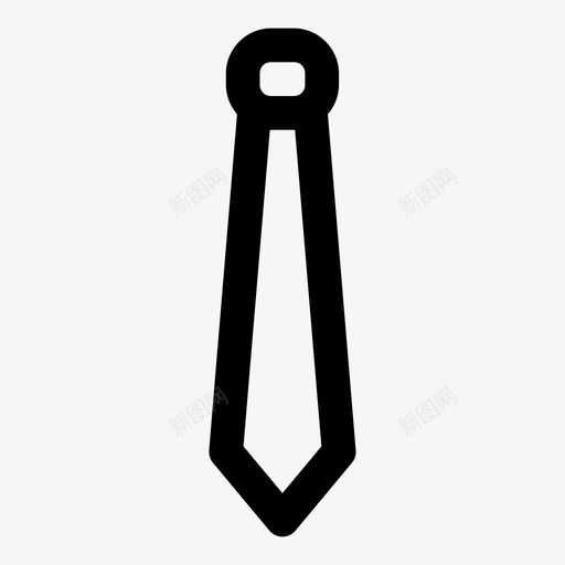 领带商务服装图标svg_新图网 https://ixintu.com 商务 时尚 服装 领带