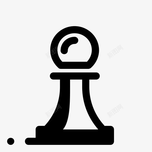 棋子游戏头脑图标svg_新图网 https://ixintu.com 头脑 棋子 游戏 运动