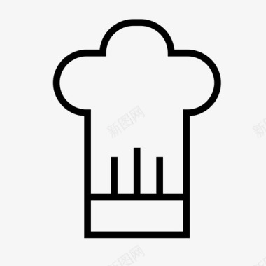 厨师-帽子图标