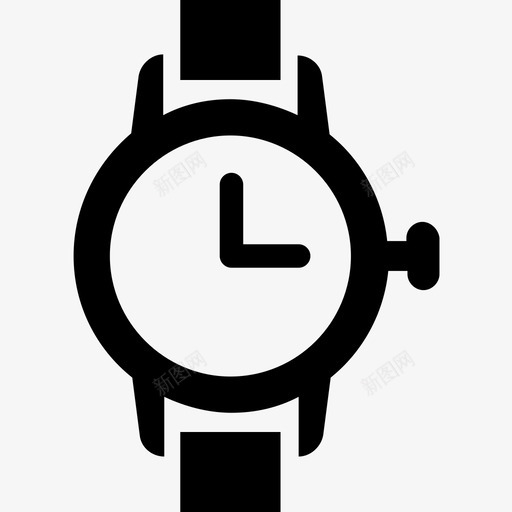 手表时尚计时器图标svg_新图网 https://ixintu.com 手表 时尚 科技符号集 计时器