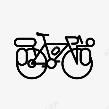 旅游自行车自行车公路自行车图标图标