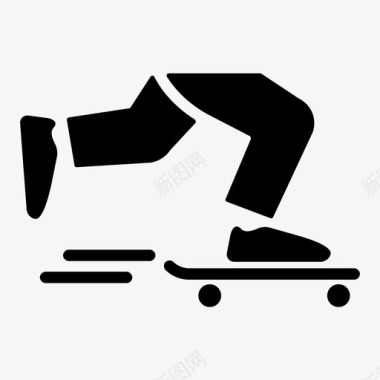 滑板乐趣滑冰图标图标
