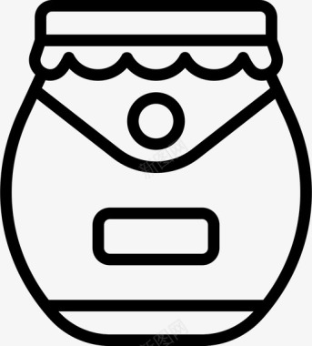 果酱罐烹饪饮料图标图标
