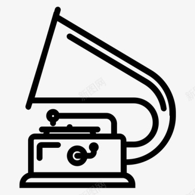 留声机音乐唱片图标图标