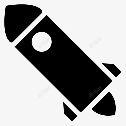 火箭发射运输图标svg_新图网 https://ixintu.com 发射 旅行 火箭 车辆 运输 运输字形图标